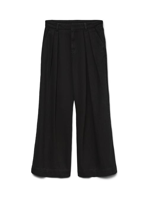 VERO MODA Jeans med lægfolder 'Pennie'  sort