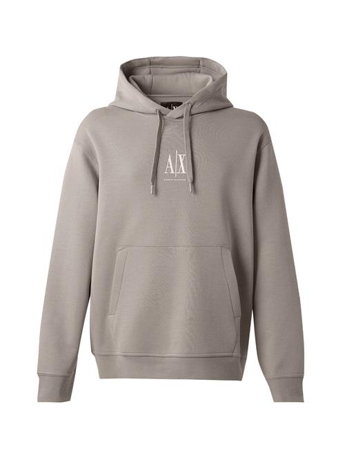 ARMANI EXCHANGE Sweatshirt  mørkebeige / hvid