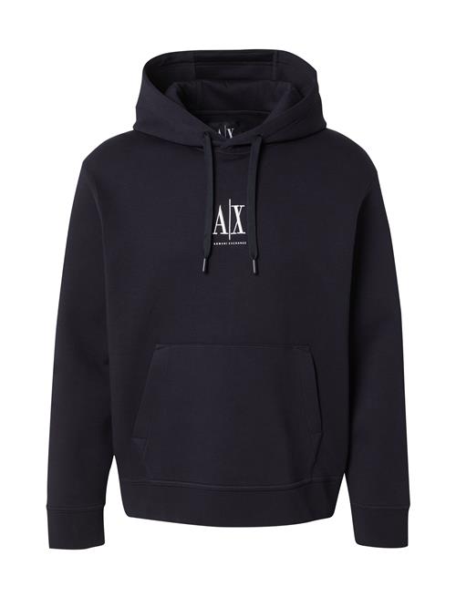ARMANI EXCHANGE Sweatshirt  mørkeblå / hvid