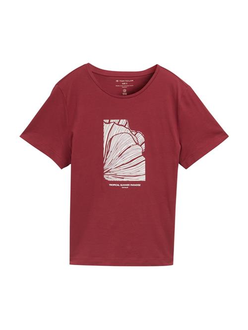 TOM TAILOR Shirts  mint / burgunder / hvid