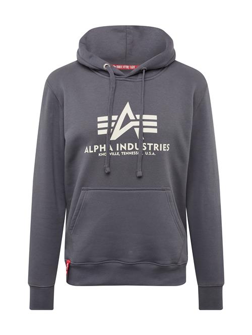 ALPHA INDUSTRIES Sweatshirt  basalgrå / offwhite
