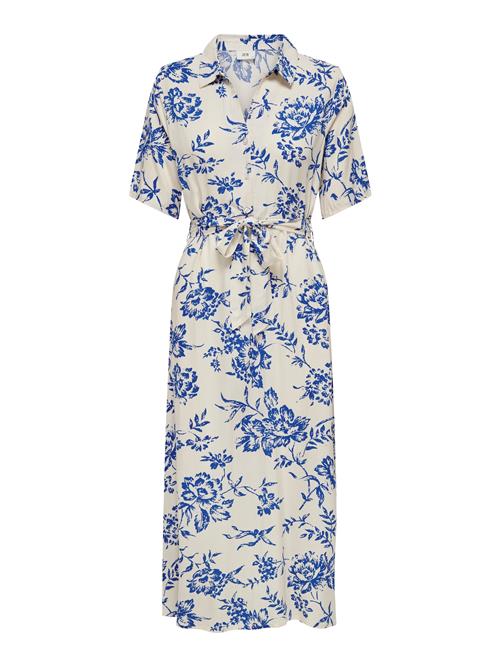 JDY Blusekjole 'JDYStarr'  royalblå / hvid