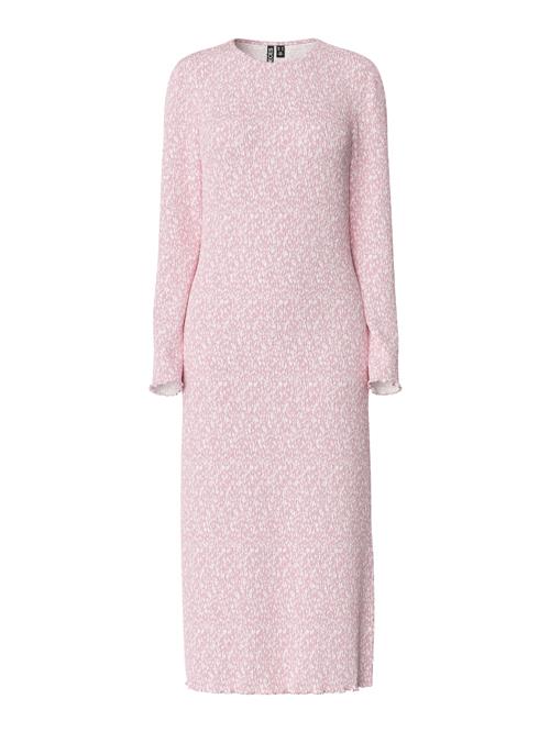 PIECES Kjole 'PCFlora'  lyserød / hvid