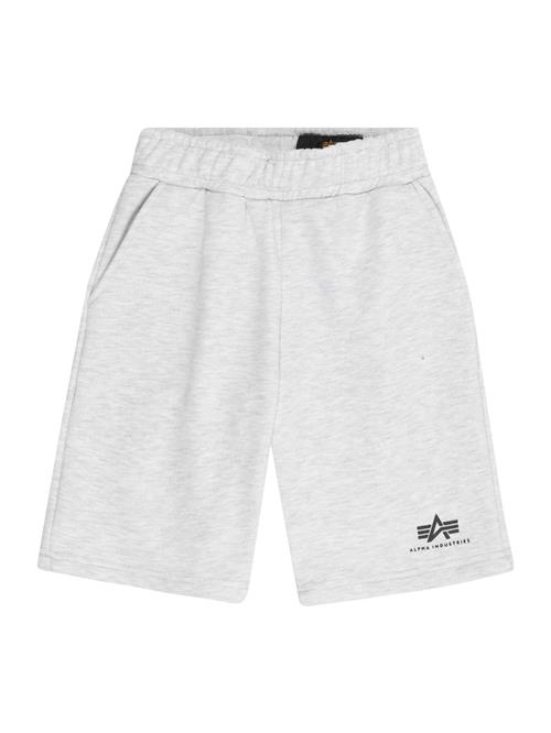 ALPHA INDUSTRIES Bukser  grå-meleret / sort