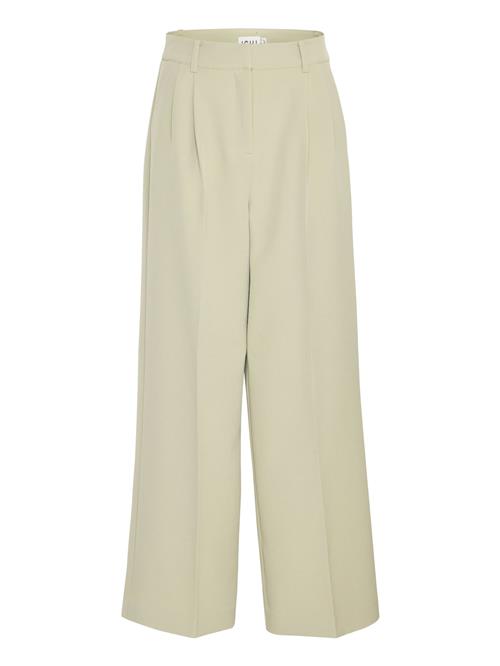 ICHI Bukser med lægfolder 'IHLexi PA9 '  lysegrøn