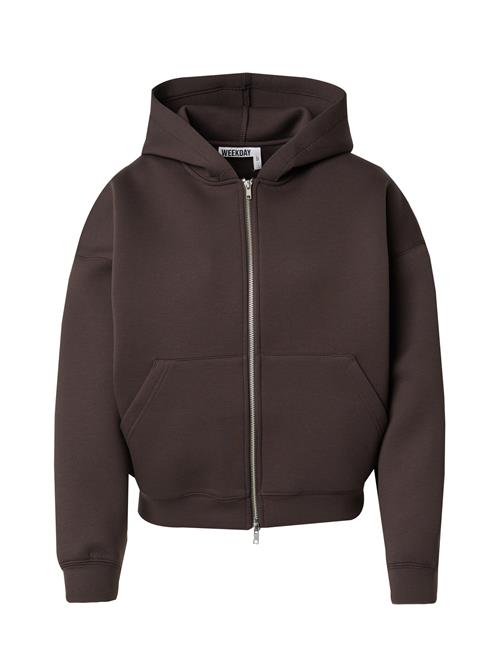 WEEKDAY Sweatjakke 'Scarlet'  mørkegrå