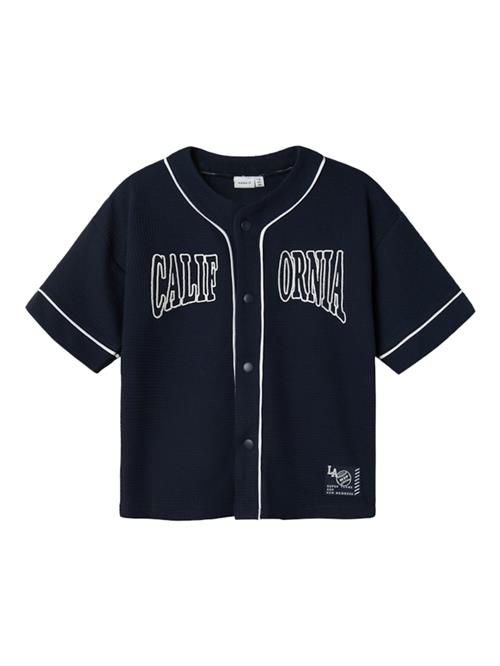 NAME IT Skjorte 'NKMDATTO'  navy / hvid