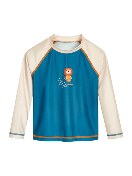 PLAYSHOES UV-beskyttelse 'Dschungel'  petroleum / mandarin / uldhvid