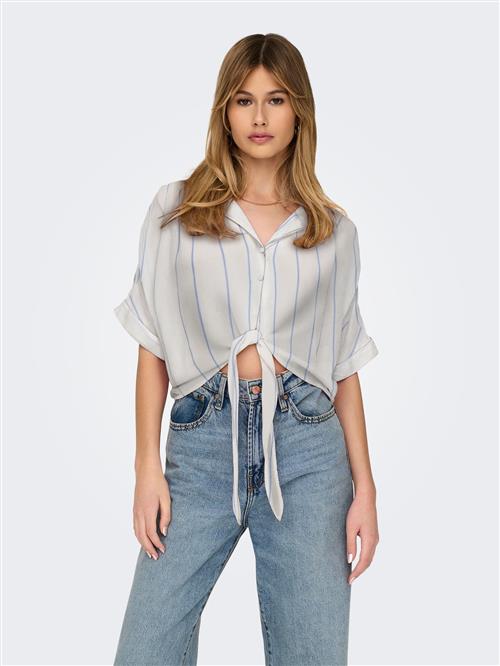 ONLY Bluse 'ONLPAULA'  blå / hvid