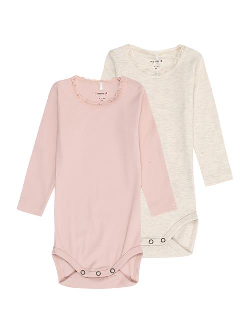 NAME IT Sparkedragt/Body 'NBFKab'  beige-meleret / lyserød