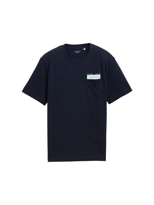 TOM TAILOR Bluser & t-shirts  blå-meleret / hvid