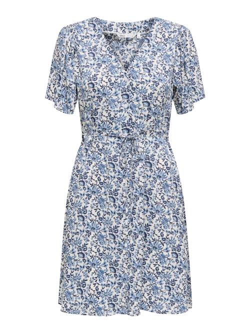 ONLY Blusekjole 'ONLEVIDA'  marin / opal / uldhvid