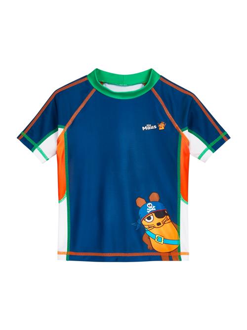 PLAYSHOES UV-beskyttelse 'DIE MAUS Pirat'  marin / grøn / orange / hvid