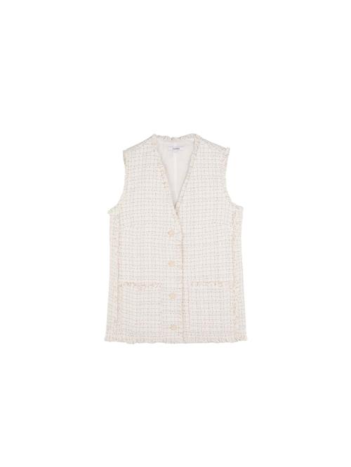 Scalpers Vest  beige / hvid