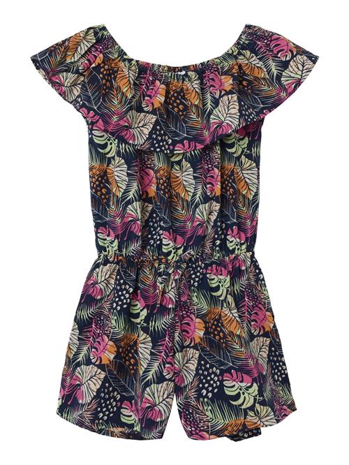 NAME IT Overall 'VINAYA'  navy / lysegrøn / mørkeorange / pink