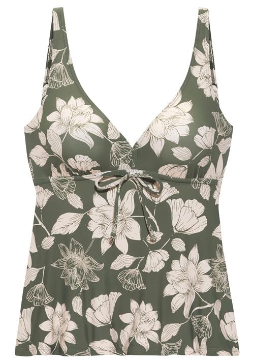 s.Oliver Tankini-overdel 'LM'  beige / grøn