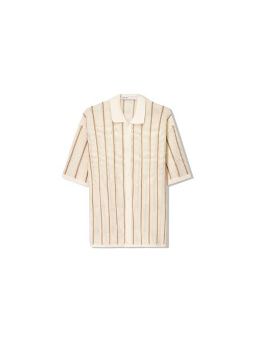 Bershka Skjorte  sand