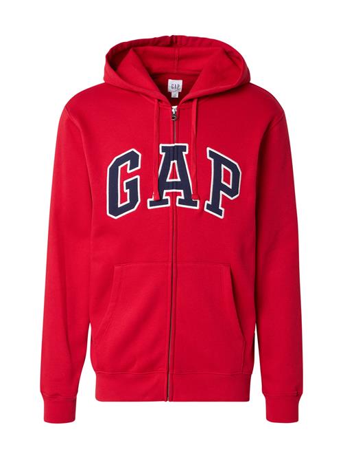 GAP Sweatjakke 'HERITAGE'  navy / rød / hvid