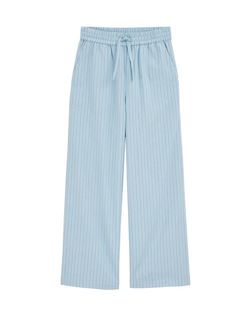 WE Fashion Bukser  lyseblå / hvid