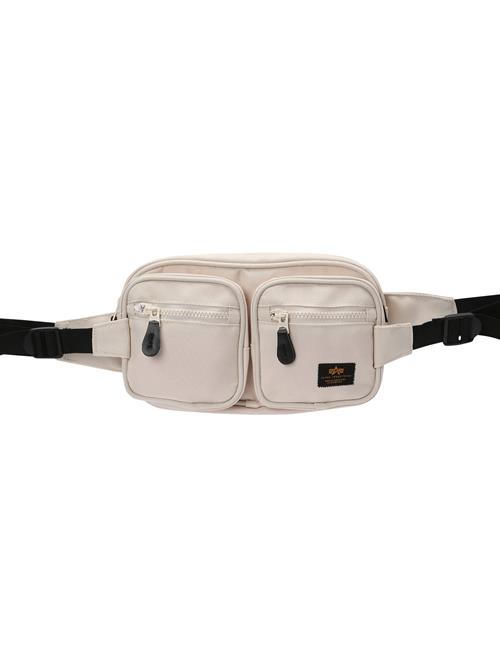 ALPHA INDUSTRIES Bæltetaske  sort / uldhvid