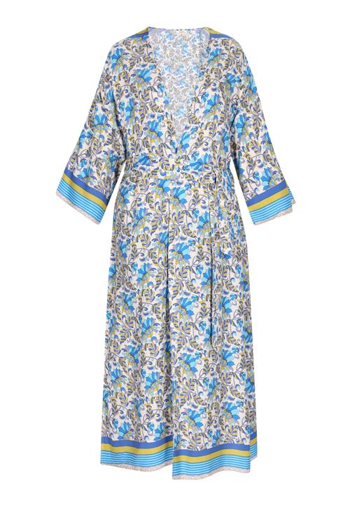 usha FESTIVAL Kimono  creme / blå / aqua / gul