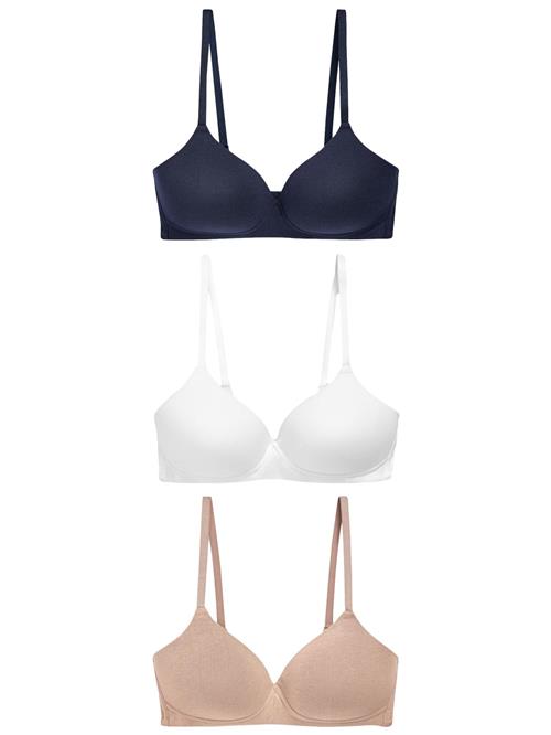 Next BH  beige / navy / hvid