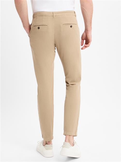 SELECTED Lærredsbukser  grå-meleret