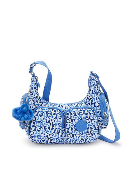 KIPLING Skuldertaske 'Rikka'  blå / himmelblå / hvid