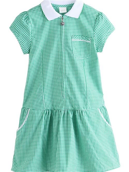 Next Kjole  grøn / hvid