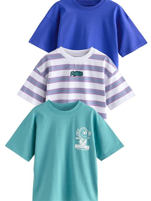 Next Shirts  blå / jade / lilla / hvid