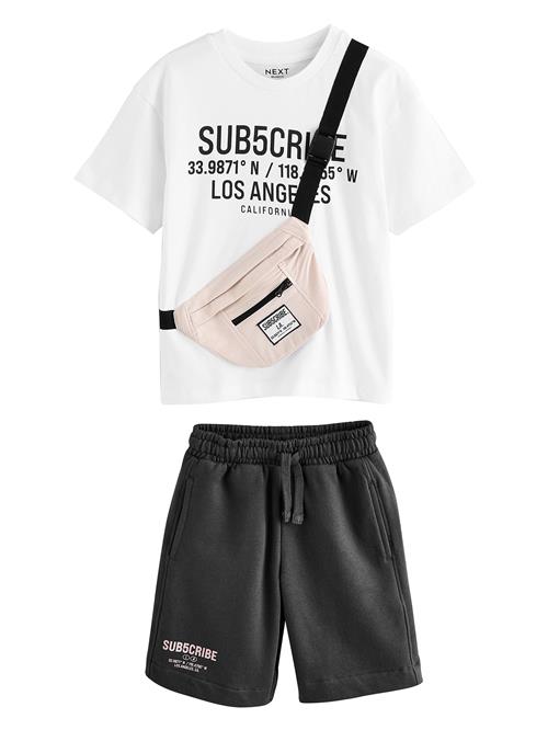 Next Sæt 'Sub5cribe'  nude / sort / hvid