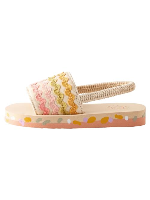 Next Sandaler  mørkegul / khaki / lys pink / uldhvid