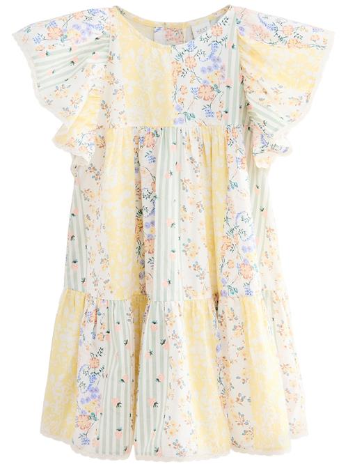 Next Kjole  lyseblå / gul / pastelgrøn / hvid