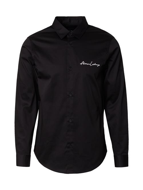 ARMANI EXCHANGE Skjorte  sort / hvid