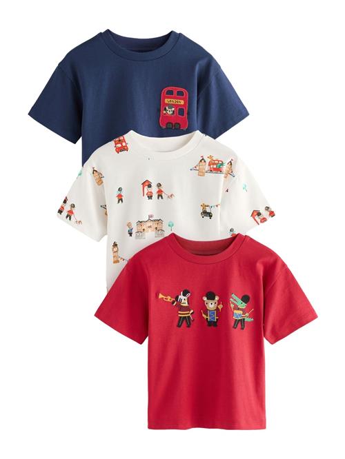 Next Shirts  mørkeblå / lysebrun / rød / hvid