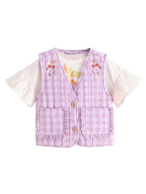 Next Vest  creme / lilla / pastellilla / orange