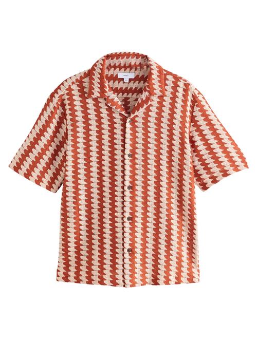 Next Skjorte  creme / mørkeorange