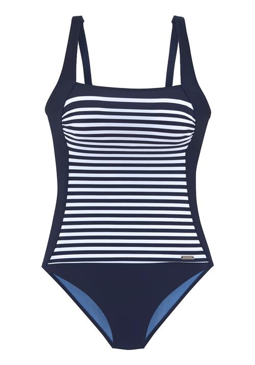 LASCANA Badedragt  marin / hvid