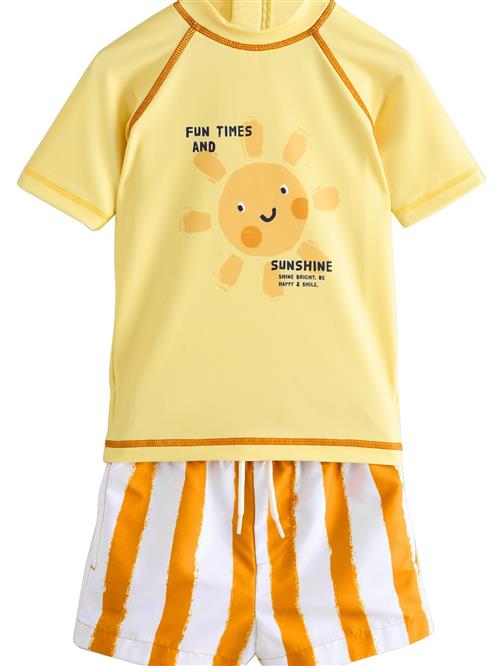 Next Sæt  lysegul / mandarin / sort / hvid