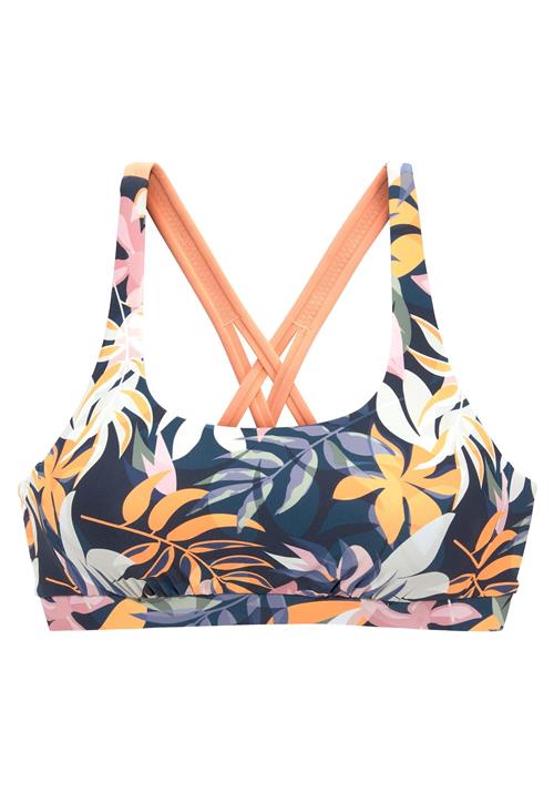 LASCANA ACTIVE Bikinioverdel  natblå / oliven / orange / hvid