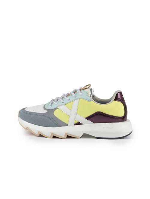 MUNICH Sneaker low 'Ready'  gul / grå / mørkelilla / hvid