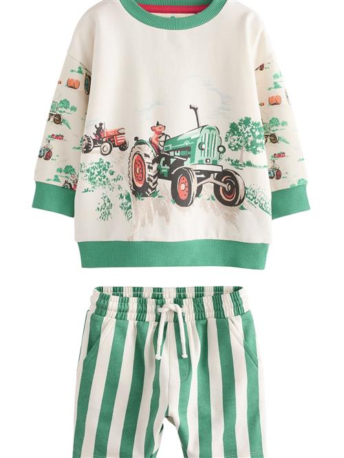 Next Sæt  brun / grøn / sort / offwhite