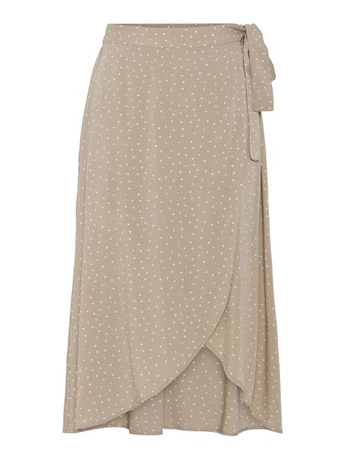 PIECES Nederdel 'PCTALA'  beige / hvid