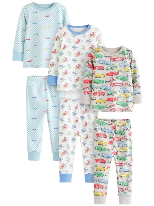 Next Nattøj '3er-Pack'  blå / grøn / lys rød / hvid