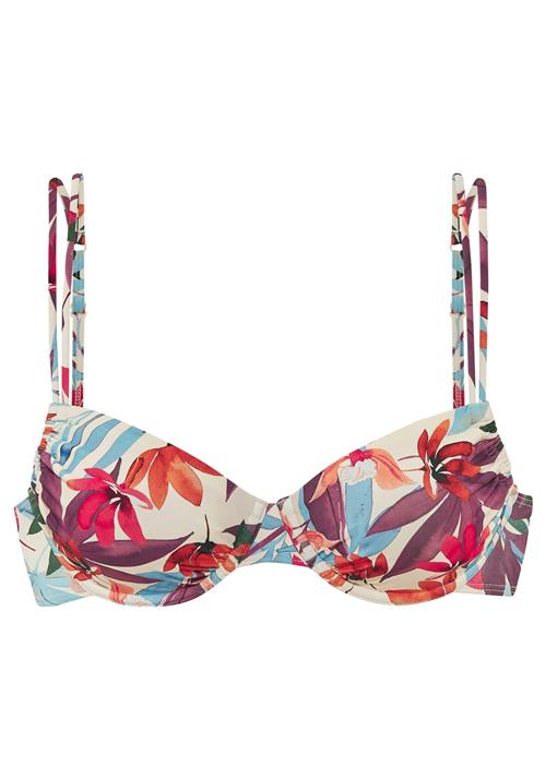 LASCANA Bikinioverdel  creme / lyseblå / brombær / rød