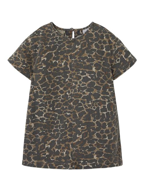 NAME IT Kjole  beige / choko / sort