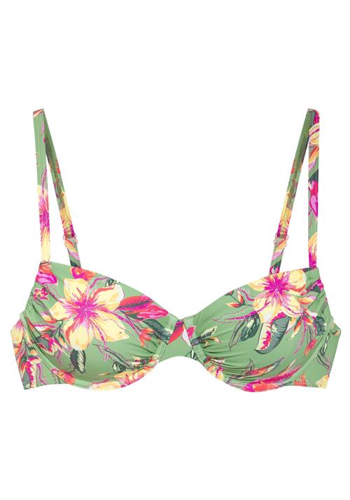 LASCANA Bikinioverdel  lysegrøn / mørkegrøn / lyseorange / fuchsia