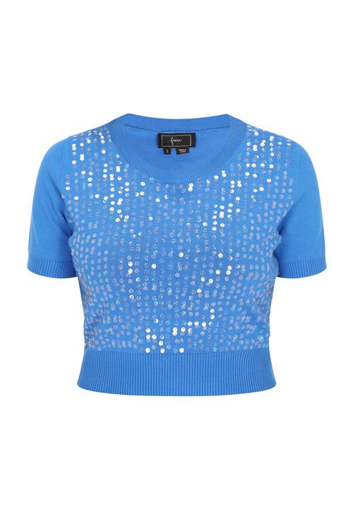 faina Pullover  blå / sølv