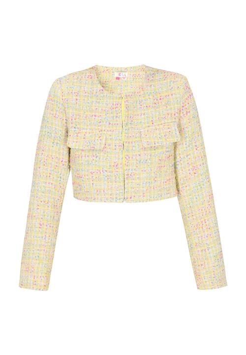 IZIA Blazer 'Fashion Look'  grøn / lime / pink / hvid