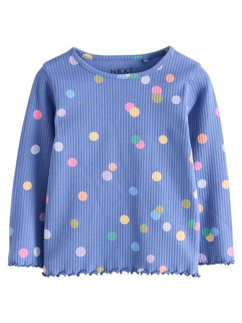 Next Bluser & t-shirts 'gerippt'  blå / gul / lilla / pink